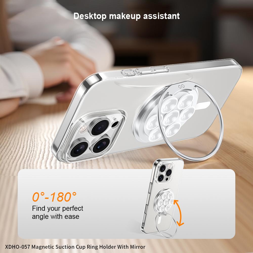 XUNDD XDHO-057 Magnetic Suction Cup Phone Mount Rotating Stand Holder with Makeup Mirror Black
XUNDD XDHO-057 Magnetic Suction Cup Phone Mount Rotating Stand Holder with Makeup Mirror Black