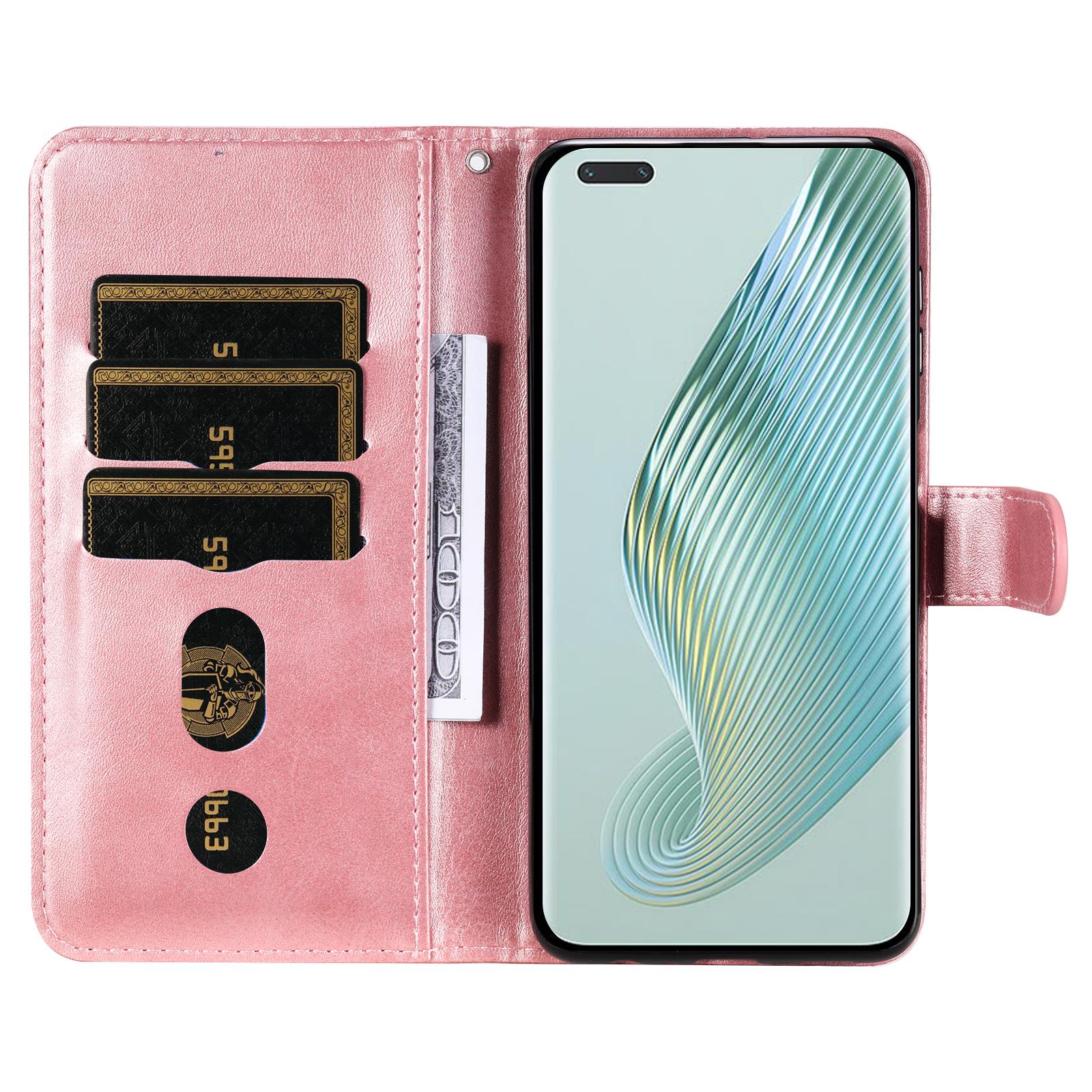 Wallet Phone Cover for Honor Magic5 Pro PU Leather Case Zipper Pocket Calf Texture Stand Shell Pink 
Wallet Phone Cover for Honor Magic5 Pro PU Leather Case Zipper Pocket Calf Texture Stand Shell Pink