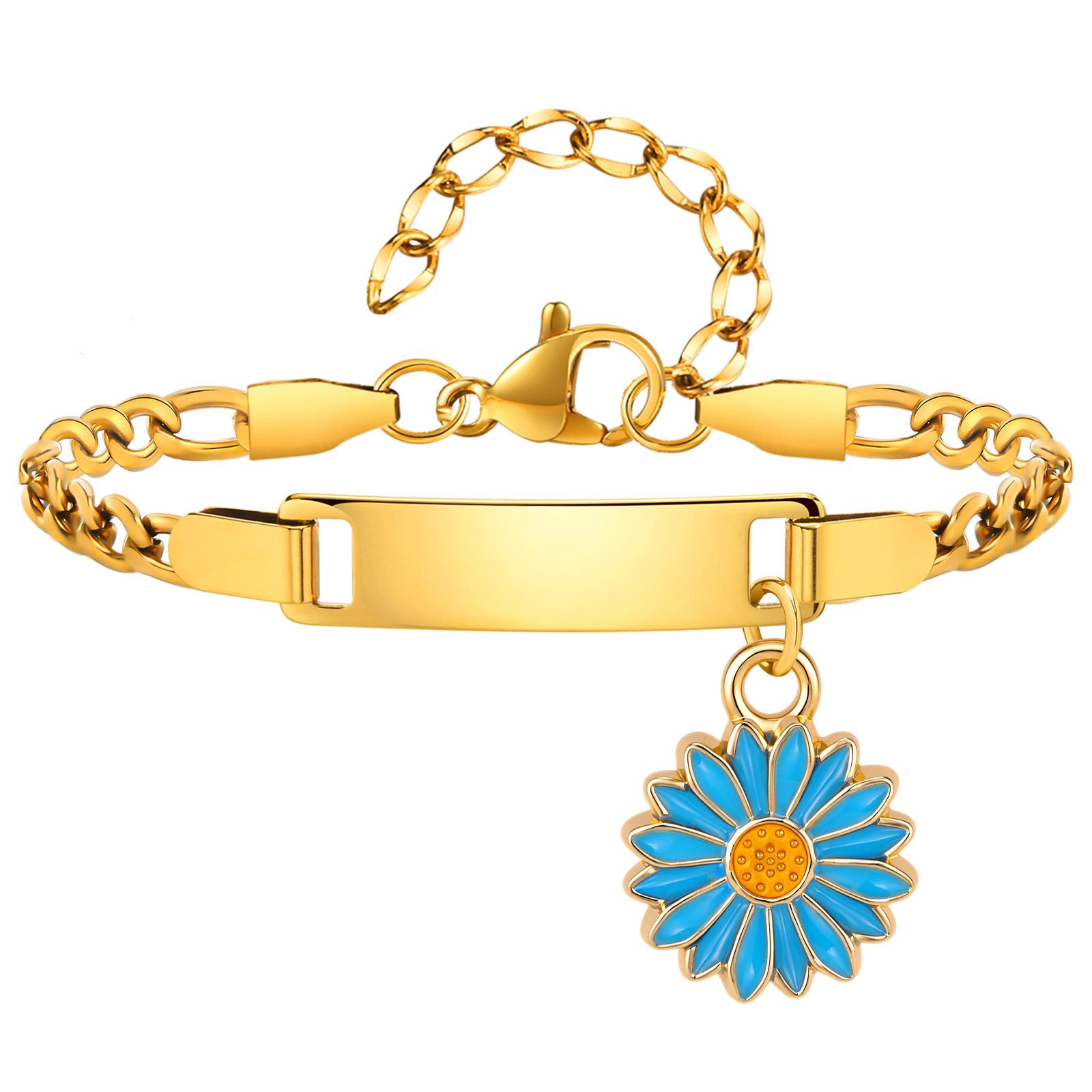 Custom Name Daisy Bracelet for Baby Kids Personalized Gold Plated Chain Flower Children s Jewelry Gift
Custom Name Daisy Bracelet for Baby Kids Personalized Gold Plated Chain Flower Children s Jewelry Gift