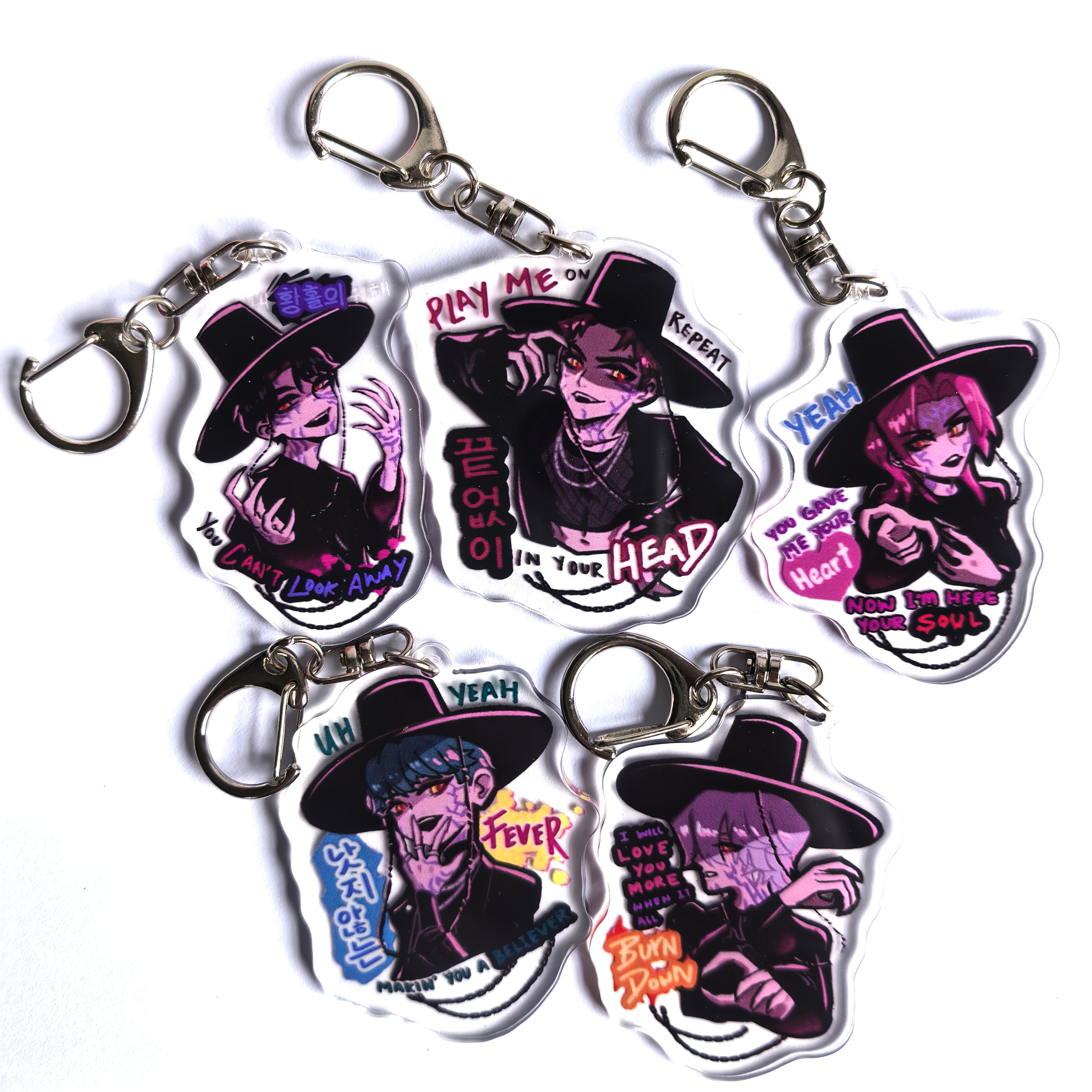 5 anime 2D flat acrylic keychain - Cute backpack ornament, car decoration ornament,collection or gifting to friends and family
5 anime 2D flat acrylic keychain - Cute backpack ornament, car decoration ornament,collection or gifting to friends and family