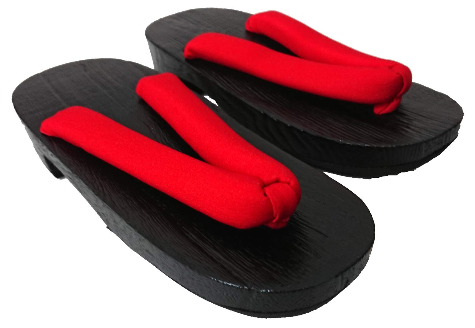 Женские гэта из дерева павловнии Нарунару, черные, для косплея, с мягкими ремешками, удобные ремешки (Размер 23см (Размеры 22-23см))