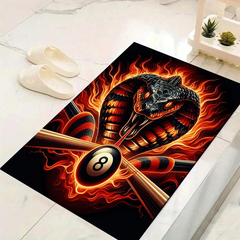 1pc Fiery Snake Print, Design Indoor Area Rug - Soft, Anti-Slip, and Durable Gaming Room Decor for Bedroom, Living Room 60cm by 90cm
1pc Fiery Snake Print, Design Indoor Area Rug - Soft, Anti-Slip, and Durable Gaming Room Decor for Bedroom, Living Room 60cm by 90cm