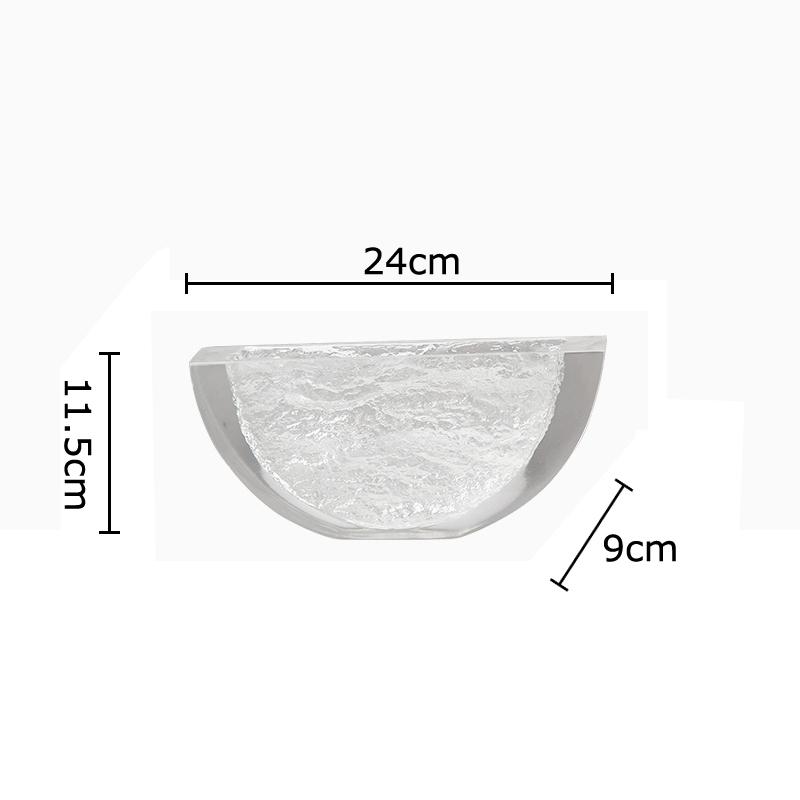 Semi-circular Transparent Vase Ice Texture Flower Pots Desk Decoration Flowers Arrangement Floral Vases Room Aesthetic Decor
Semi-circular Transparent Vase Ice Texture Flower Pots Desk Decoration Flowers Arrangement Floral Vases Room Aesthetic Decor
