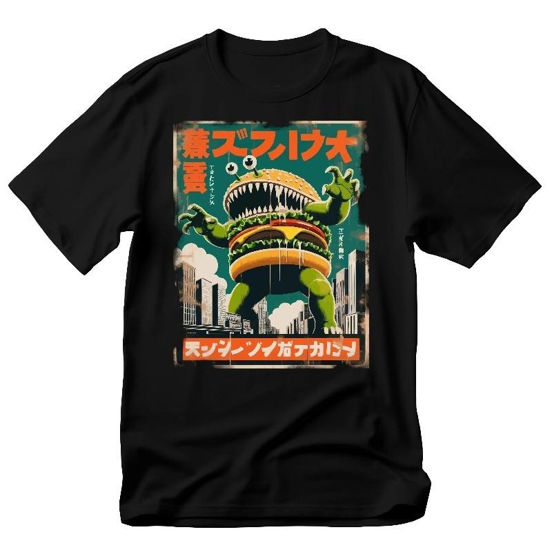 Funny Kaiju Burger Attacking City TShirt Allseason Casual Comfortable Base Layer Tshirt Unisex Pure Cotton Top S
Funny Kaiju Burger Attacking City TShirt Allseason Casual Comfortable Base Layer Tshirt Unisex Pure Cotton Top S