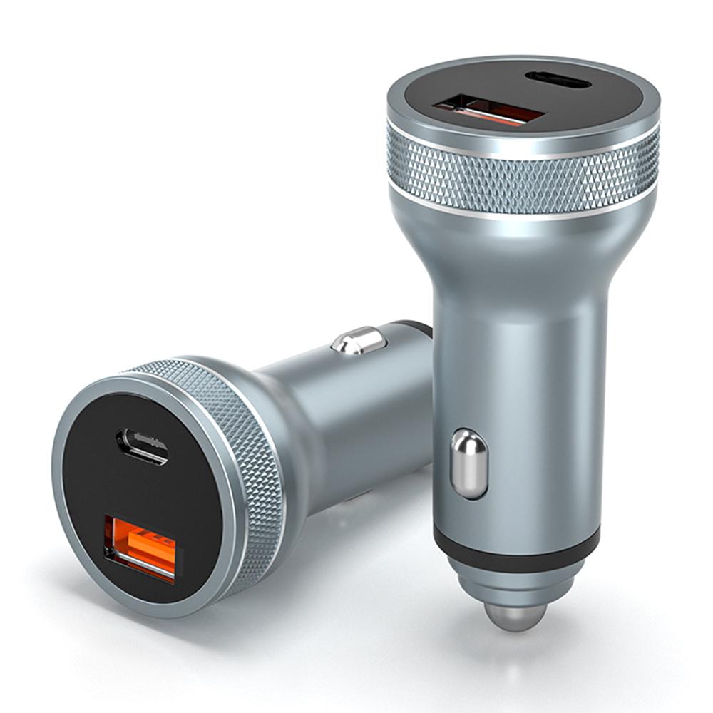 Aluminum Alloy Fast Charging Adapter USB 18W + Type-C PD 20W Mini Car Charger with Digital Display
Aluminum Alloy Fast Charging Adapter USB 18W + Type-C PD 20W Mini Car Charger with Digital Display