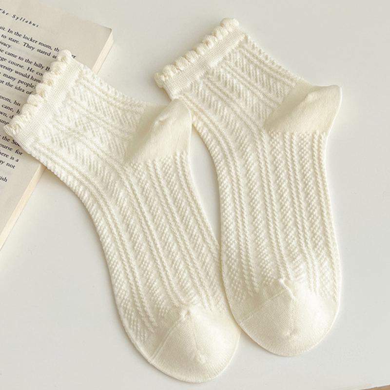 Milky White Bow Lace Socks Women Cute Lolita Japanese Jk Lace Socks Lolita Sweat-Absorbent Mid-Tube Socks
Milky White Bow Lace Socks Women Cute Lolita Japanese Jk Lace Socks Lolita Sweat-Absorbent Mid-Tube Socks