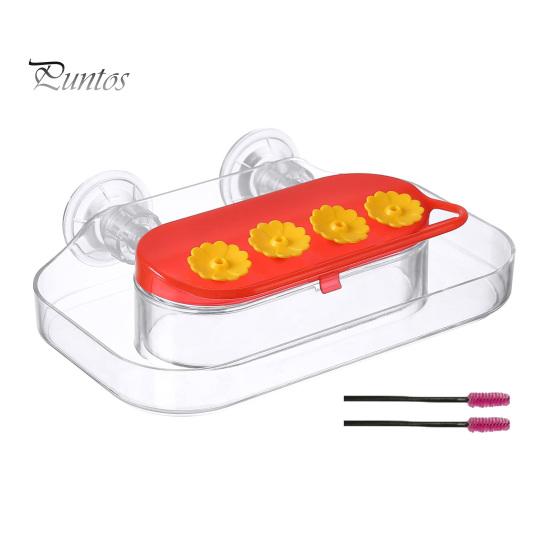 Кормушка для колибри на окно, прочная присоска, кормушка для колибри с 4 отверстиями для кормления, пластиковый поддон для воды для птиц 3pcs
Кормушка для колибри на окно, прочная присоска, кормушка для колибри с 4 отверстиями для кормления, пластиковый поддон для воды для птиц 3pcs