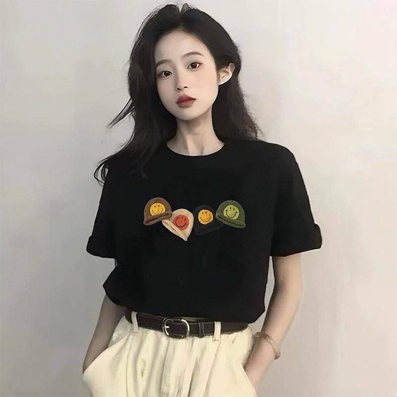 Apricot shoulder short-sleeved t-shirt women s loose 2025 summer new Korean version pure cotton fashion foreign versatile t-shirt tide XXXL
Apricot shoulder short-sleeved t-shirt women s loose 2025 summer new Korean version pure cotton fashion foreign versatile t-shirt tide XXXL