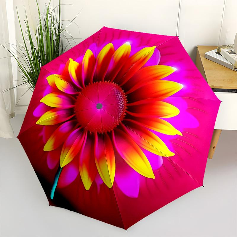 1pc Sunflower Print Automatic Folding Umbrella, 8-Rib Iron Frame, Casual Outdoor Accessory for Birthday Festival Gifts yy251128200
1pc Sunflower Print Automatic Folding Umbrella, 8-Rib Iron Frame, Casual Outdoor Accessory for Birthday Festival Gifts yy251128200
