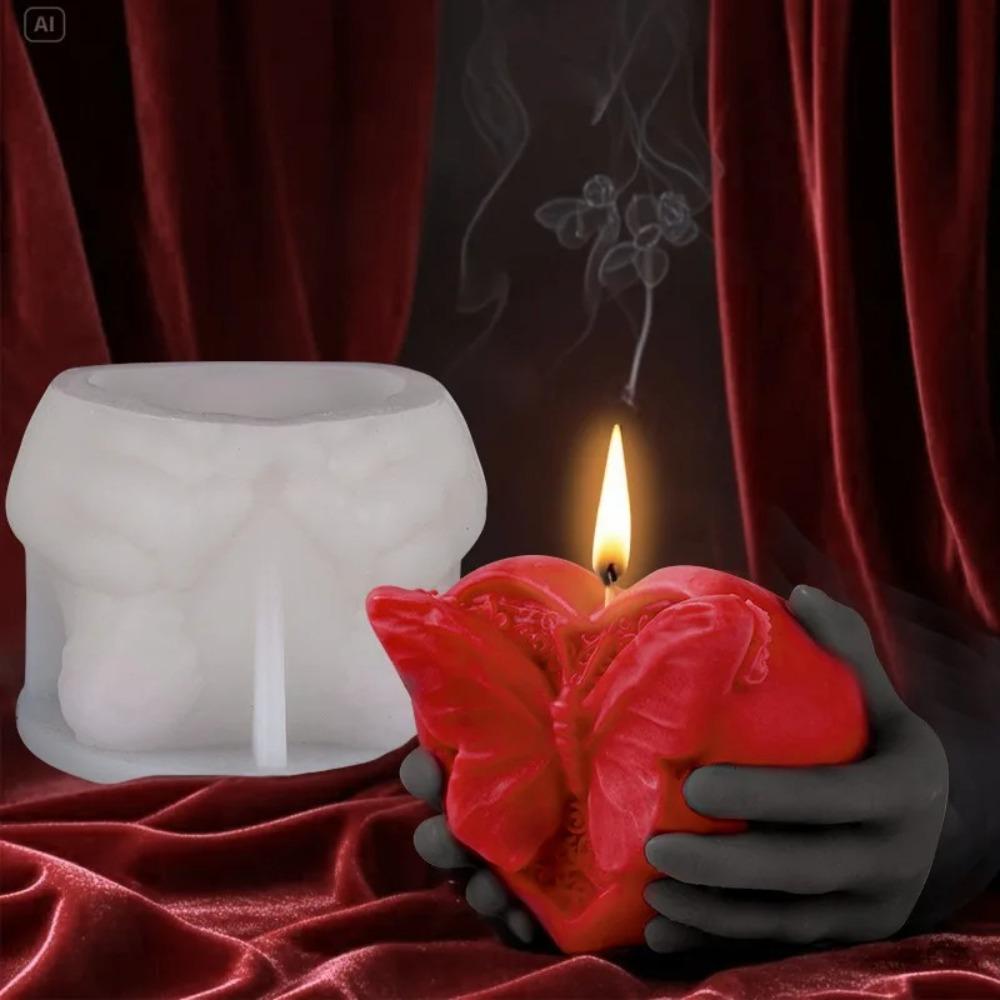 Silicone Butterfly Candle Mold Heart Shape DIY Soap Mold Hand Holding Heart Mold Gift Making Style A
Silicone Butterfly Candle Mold Heart Shape DIY Soap Mold Hand Holding Heart Mold Gift Making Style A