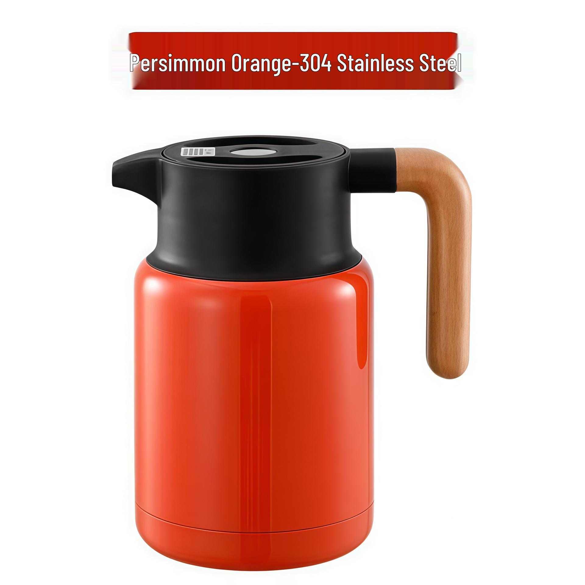 304 Stainless Steel Insulated Pot with European Style Wood Handle, Double Wall Vacuum, Large Capacity, Dustproof, Ideal for Hot Water and Gifting. 1.3L Long-Lasting Insulation (24h)
304 Stainless Steel Insulated Pot with European Style Wood Handle, Double Wall Vacuum, Large Capacity, Dustproof, Ideal for Hot Water and Gifting. 1.3L Long-Lasting Insulation (24h)