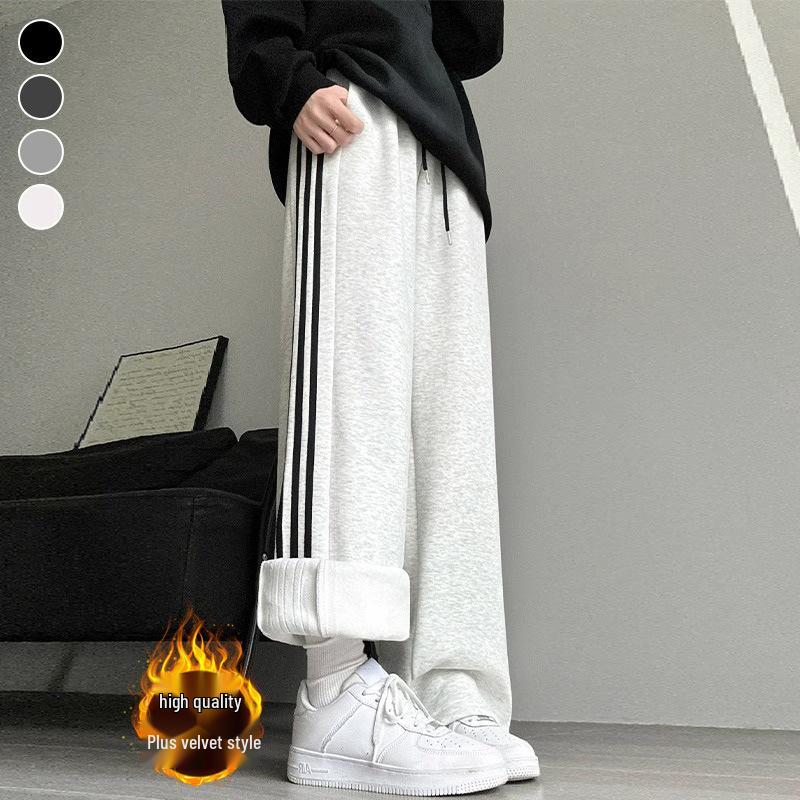 Women s Petite White-Grey Fleece Wide-Leg Sweatpants - Autumn/Winter Casual Striped L (111-120 jin)
Women s Petite White-Grey Fleece Wide-Leg Sweatpants - Autumn/Winter Casual Striped L (111-120 jin)