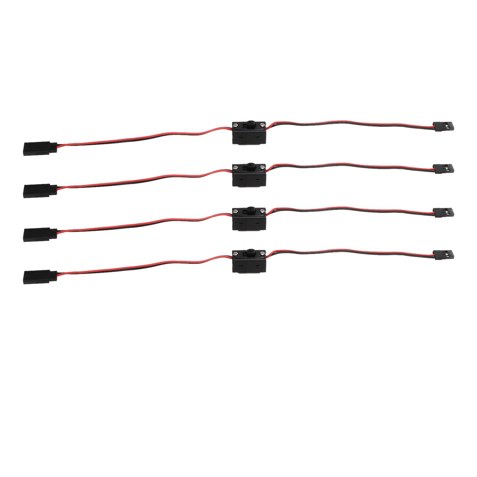 4Pcs RC JR Style Power On Off Switch Versatile Sturdy RC Switch Receiver for RC Car Truck Airplane
4Pcs RC JR Style Power On Off Switch Versatile Sturdy RC Switch Receiver for RC Car Truck Airplane