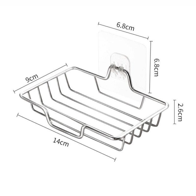 Stainless steel soap dish reinforced with adhesive for rust prevention bathroom storage rack and kitchen sink drain rack серебряный
Stainless steel soap dish reinforced with adhesive for rust prevention bathroom storage rack and kitchen sink drain rack серебряный