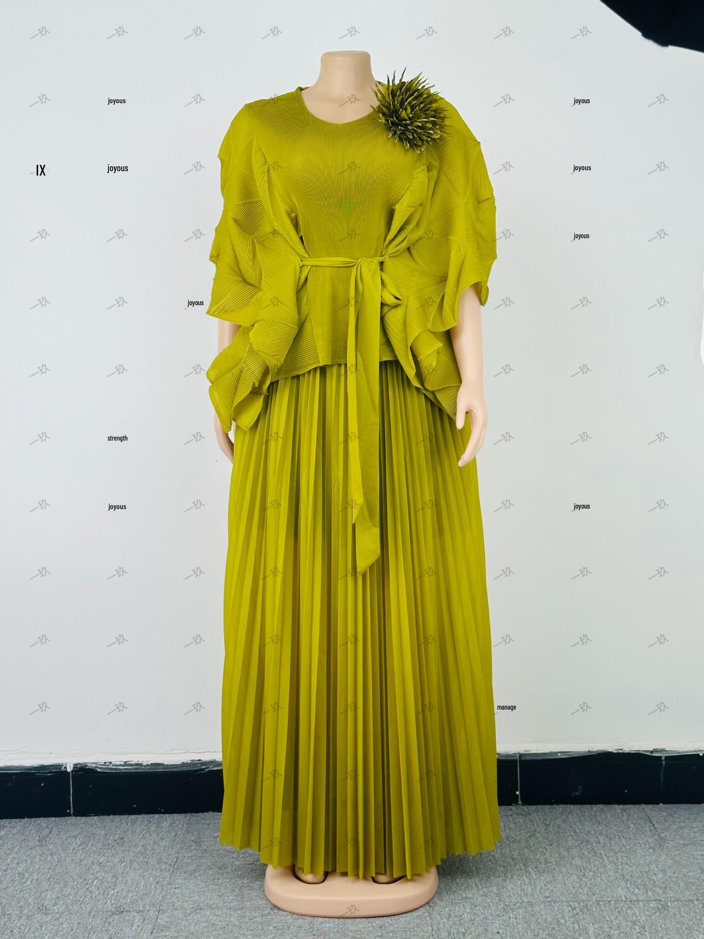 Miyaki Plus Size Lace-up Two-piece Pleated Women s Set One Size 80-200 жовтий/зелений
Miyaki Plus Size Lace-up Two-piece Pleated Women s Set One Size 80-200 жовтий/зелений