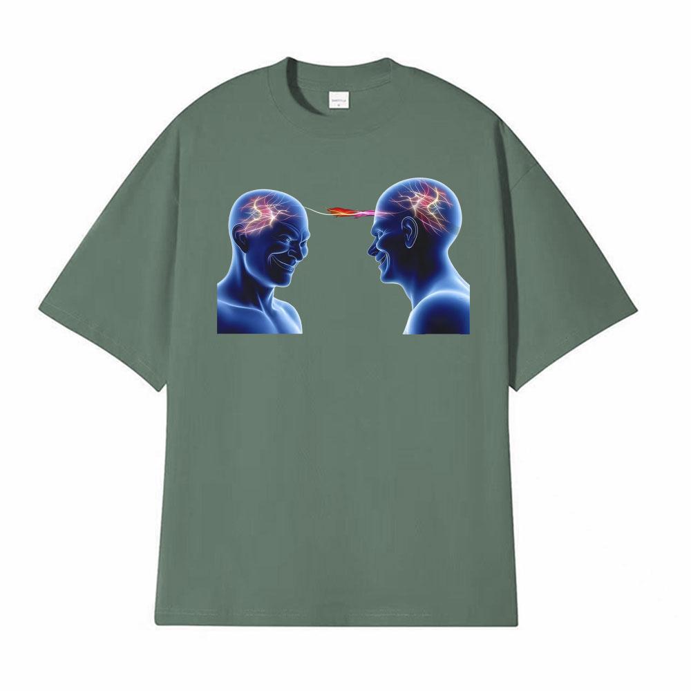 Telepathic Connection Shared Braincell Meme T Shirt Men Women Fashion Classic High Quality Tshirt Oversized Loose Tshirts Tops 4XL
Telepathic Connection Shared Braincell Meme T Shirt Men Women Fashion Classic High Quality Tshirt Oversized Loose Tshirts Tops 4XL