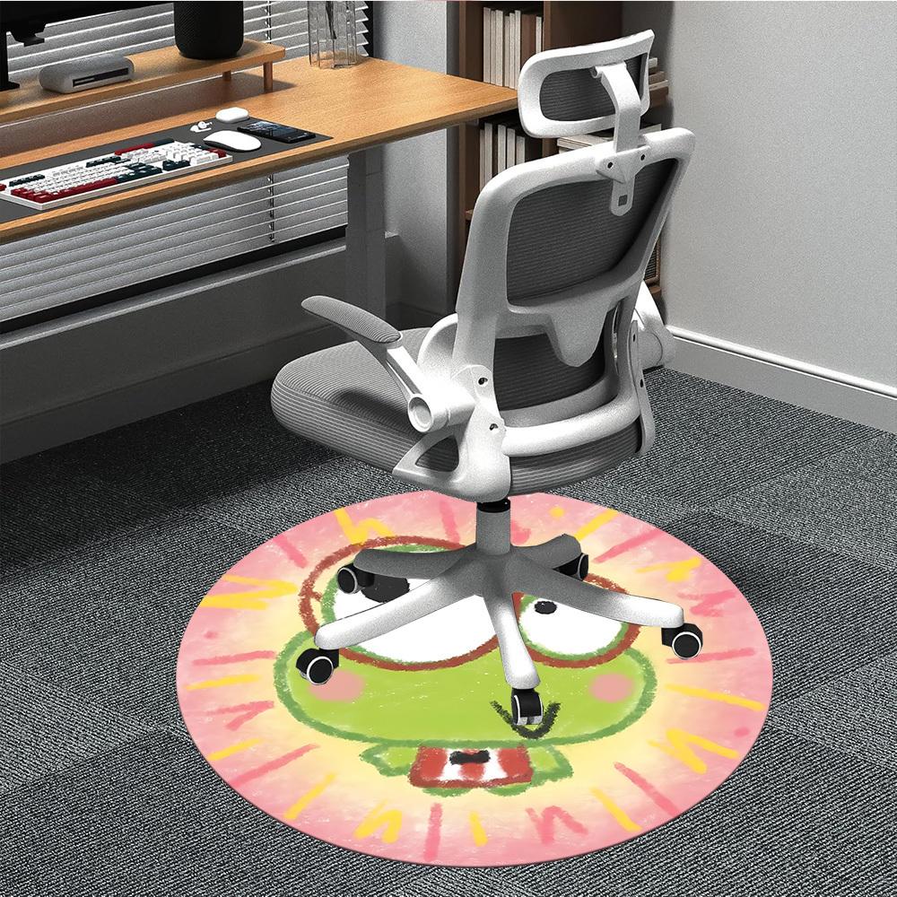 1pc Froggy Face Chair Carpet for Office Non Slip, Machine Washable Rug for Office, Room Holiday Decor for Christmas, Birthday Polyester 80cm
1pc Froggy Face Chair Carpet for Office Non Slip, Machine Washable Rug for Office, Room Holiday Decor for Christmas, Birthday Polyester 80cm