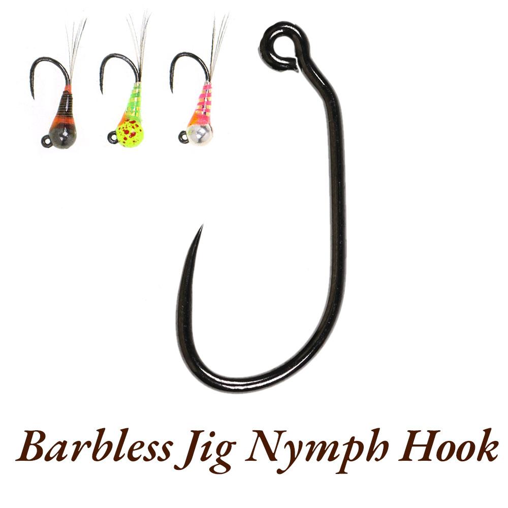 50PCS Competition Barbless Hook Nymph Jig Fishhook High Carbon Steel Egg Caddis Pupa Euro Perdigon Fly Trout Fishing Lure 16#
50PCS Competition Barbless Hook Nymph Jig Fishhook High Carbon Steel Egg Caddis Pupa Euro Perdigon Fly Trout Fishing Lure 16#