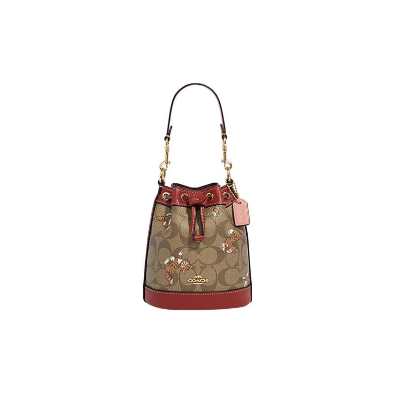 COACH handbag Dempsey 14 Dancing Kitten Print Drawstring Closure Coated Canvas and Fine Pebbled Leather Bucket Bag Handle Shoulder Crossbody Bag Mini коричневий
COACH handbag Dempsey 14 Dancing Kitten Print Drawstring Closure Coated Canvas and Fine Pebbled Leather Bucket Bag Handle Shoulder Crossbody Bag Mini коричневий
