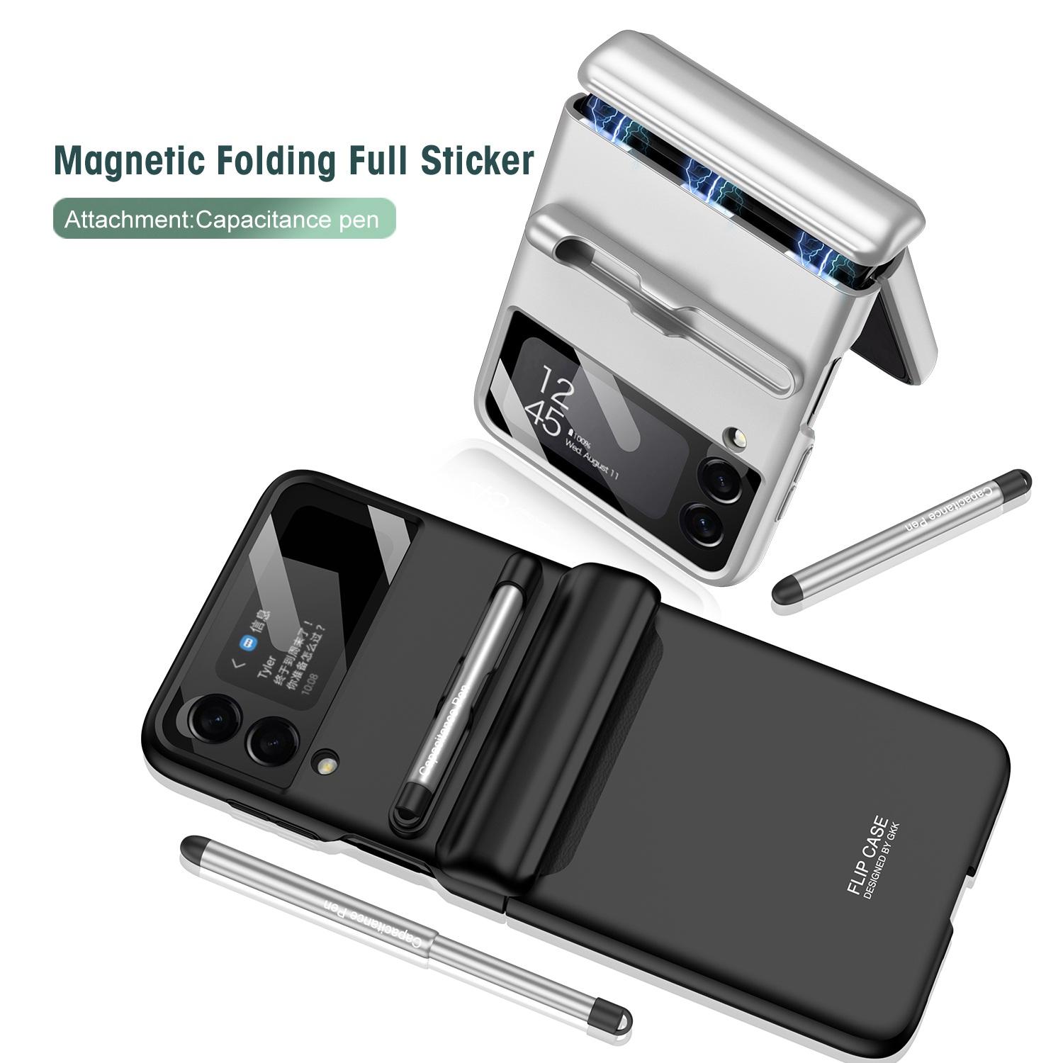 GKK For Samsung Galaxy Z Flip4 5G Magnetic Hinge PC Folding Phone Case Camera Lens Film Design Drop-proof Cover with Stylus Pen Purple
GKK For Samsung Galaxy Z Flip4 5G Magnetic Hinge PC Folding Phone Case Camera Lens Film Design Drop-proof Cover with Stylus Pen Purple