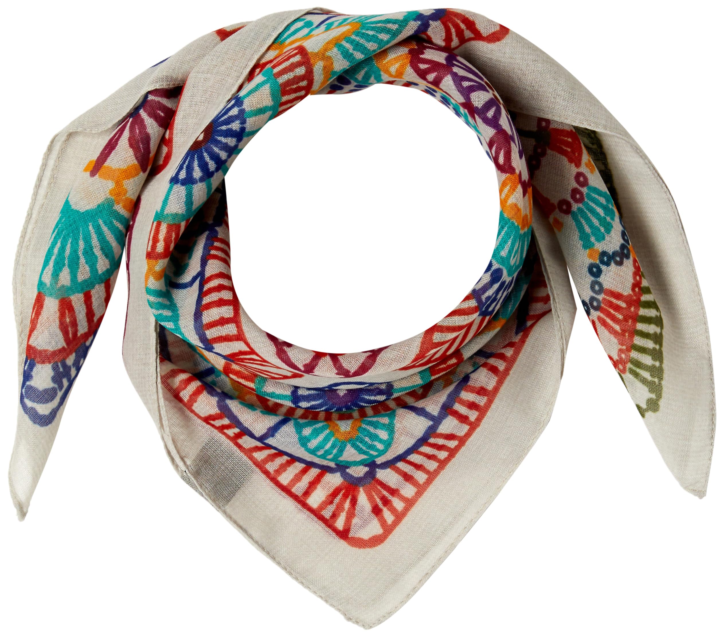 Cuco Women s Geometric Embroidered Square Scarf, 2313121522, Beige (300)
Cuco Women s Geometric Embroidered Square Scarf, 2313121522, Beige (300)