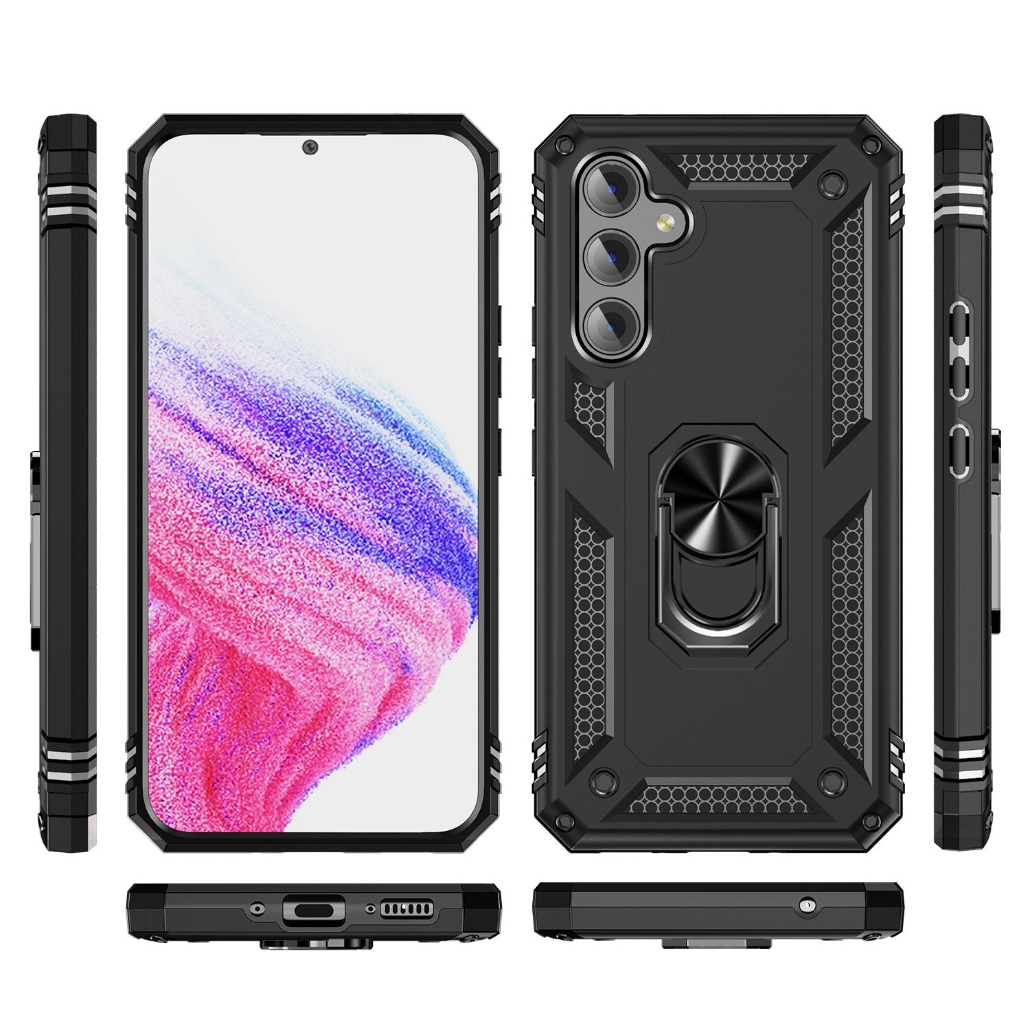 For Samsung Galaxy A54 5G Shockproof Phone Case Military Grade Phone Back Cover with Ring Kickstand Blue
For Samsung Galaxy A54 5G Shockproof Phone Case Military Grade Phone Back Cover with Ring Kickstand Blue