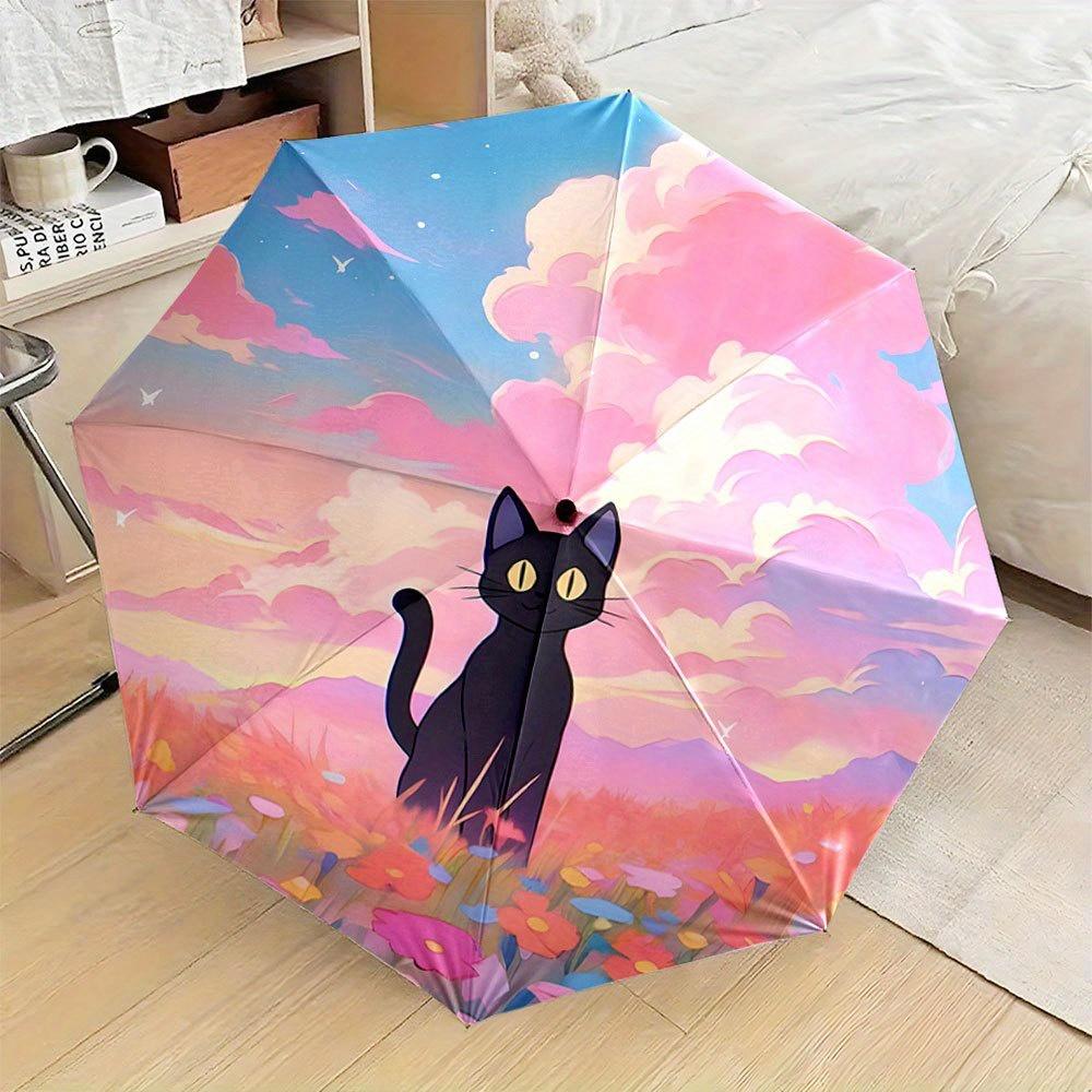 Automatic Open/Close Folding Umbrella with Cute Black Cat Jiji - Compact Travel Umbrella, Pastel Pink/Blue/Purple/Orange/Teal/ (as the picture,Iron&8K)
Automatic Open/Close Folding Umbrella with Cute Black Cat Jiji - Compact Travel Umbrella, Pastel Pink/Blue/Purple/Orange/Teal/ (as the picture,Iron&8K)