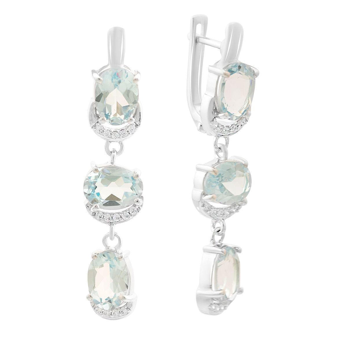 Срібні сережки з натуральним топазом 8.922ct (2167839)
Срібні сережки з натуральним топазом 8.922ct (2167839)