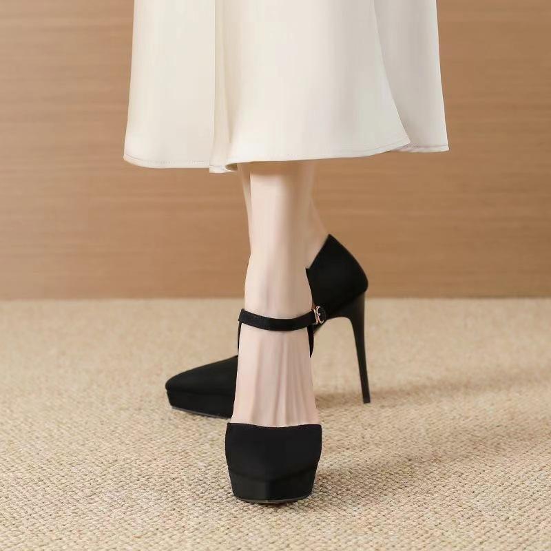Spring and Autumn High Heels Women s 2025 New Versatile Thin Heel Professional Pointed Black One-word Buckle Strap Single Shoes Women s Shoes Tide 35
Spring and Autumn High Heels Women s 2025 New Versatile Thin Heel Professional Pointed Black One-word Buckle Strap Single Shoes Women s Shoes Tide 35