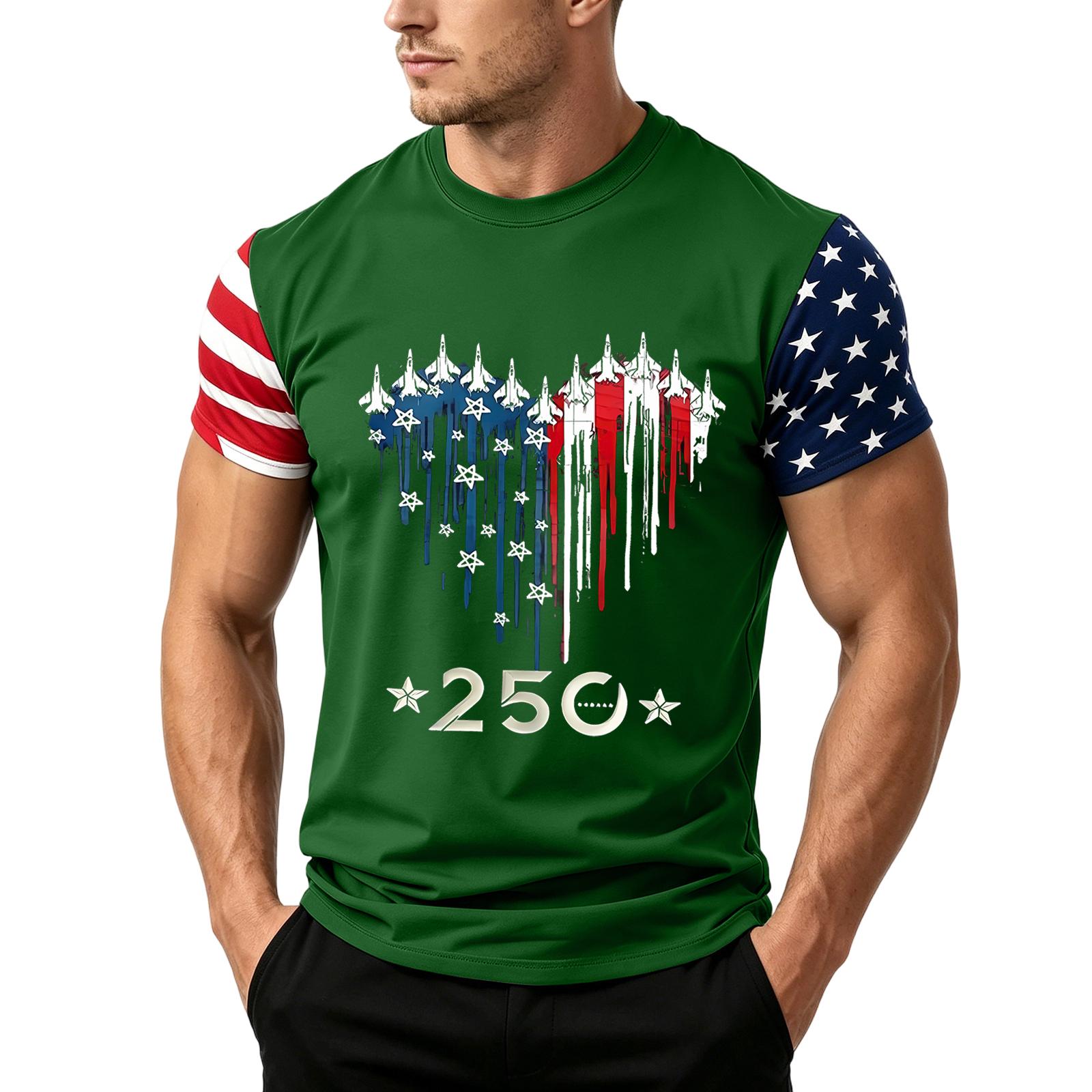 Men s Independence Day Flag Print Short Sleeve T-Shirt, Loose Casual Daily Summer Tops L
Men s Independence Day Flag Print Short Sleeve T-Shirt, Loose Casual Daily Summer Tops L