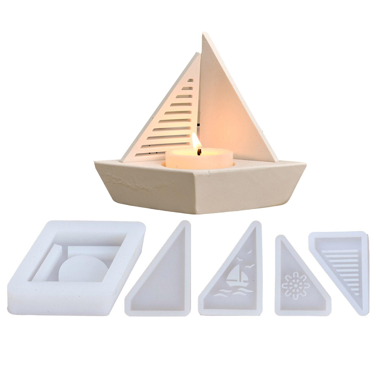 1 Set Silicone Mold For 3D Sailboat Candle Holders Candlestick Mold For Home Decoration And DIY Projects
1 Set Silicone Mold For 3D Sailboat Candle Holders Candlestick Mold For Home Decoration And DIY Projects