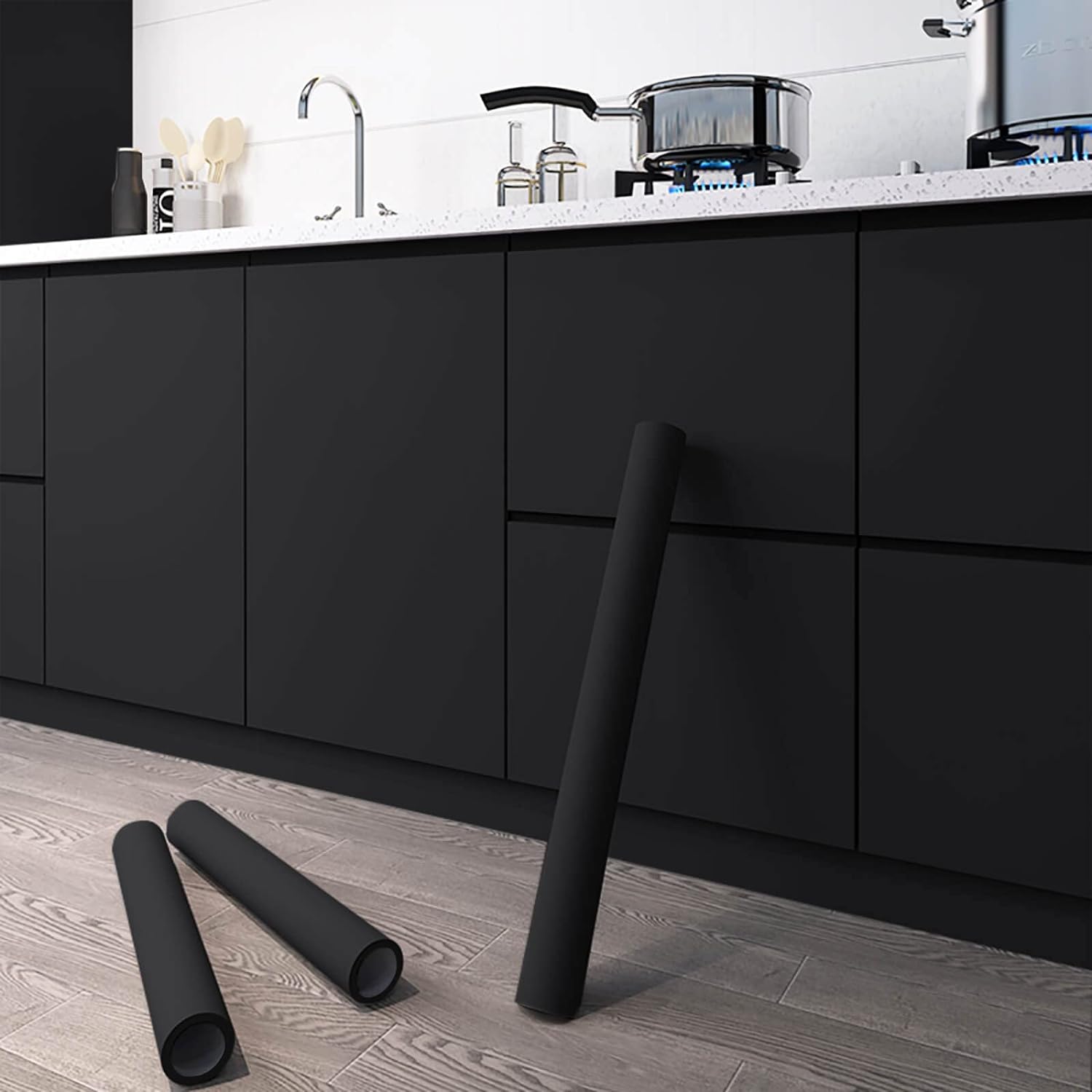Thicken Pure Black Removable Waterproof Wallpaper Matte Contact Paper Wall Self Adhesive Countertop Cupboard Shelf PVC 40cmx100cm
Thicken Pure Black Removable Waterproof Wallpaper Matte Contact Paper Wall Self Adhesive Countertop Cupboard Shelf PVC 40cmx100cm