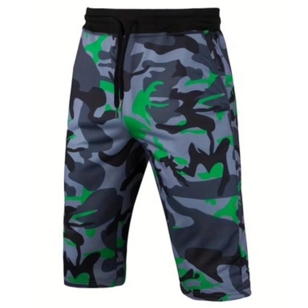 Мужские шорты с камуфляжным принтом и карманами, повседневные шорты с эластичной резинкой на талии и шнурком на лето XL
Мужские шорты с камуфляжным принтом и карманами, повседневные шорты с эластичной резинкой на талии и шнурком на лето XL