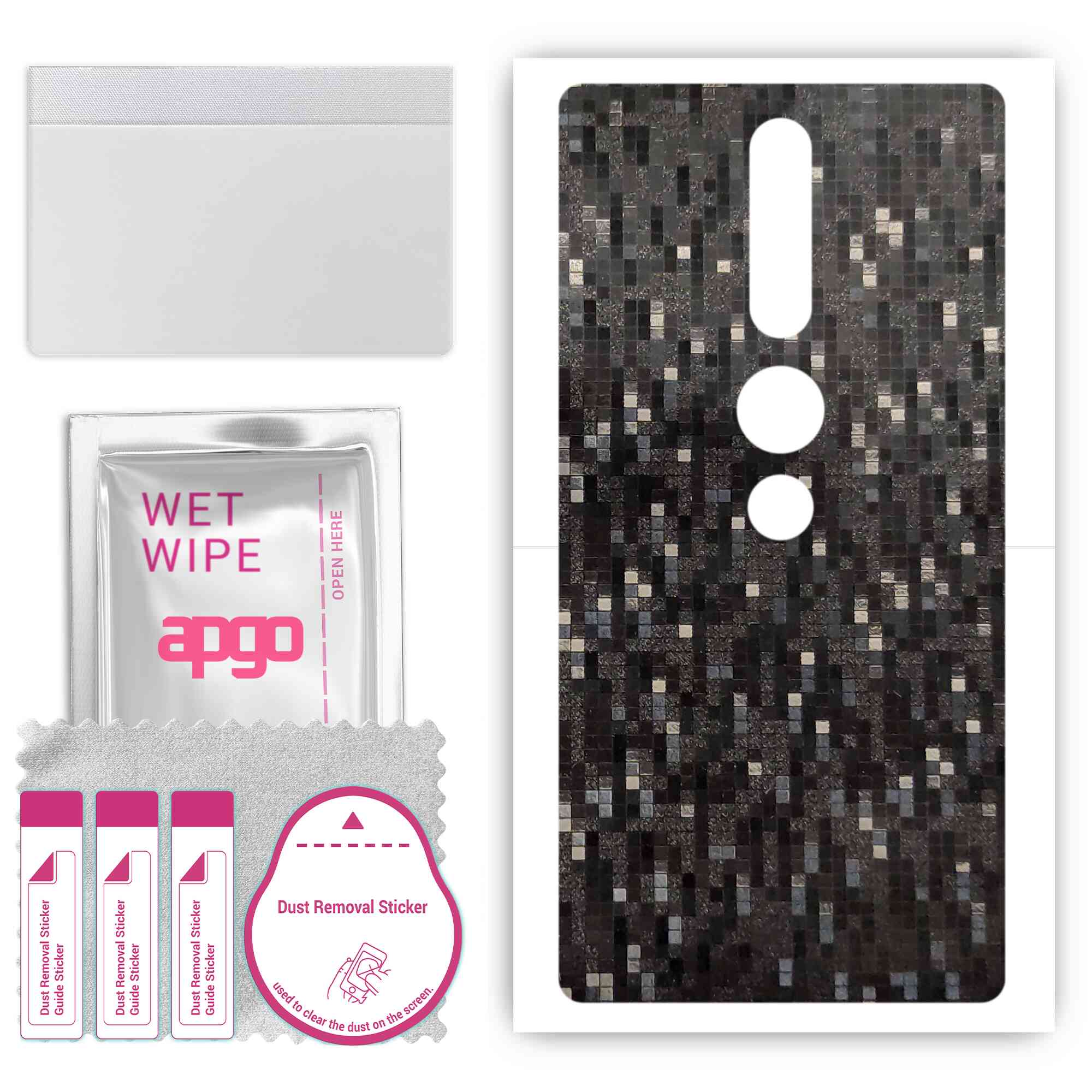 Apgo Protective Skin Sticker для задньої панелі, сумісної з Lenovo Phab2 Pro, Wrap Film, Foil, Vinyl - Pattern Carbon Black Pixel
Apgo Protective Skin Sticker для задньої панелі, сумісної з Lenovo Phab2 Pro, Wrap Film, Foil, Vinyl - Pattern Carbon Black Pixel
