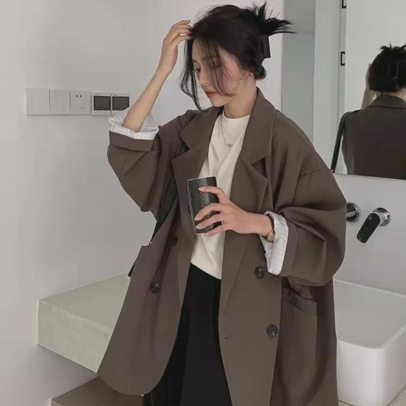 Women s Loose College Style Suit Jacket - 2025 Spring Korean Fashion S (approx. 85 lbs) чорний
Women s Loose College Style Suit Jacket - 2025 Spring Korean Fashion S (approx. 85 lbs) чорний