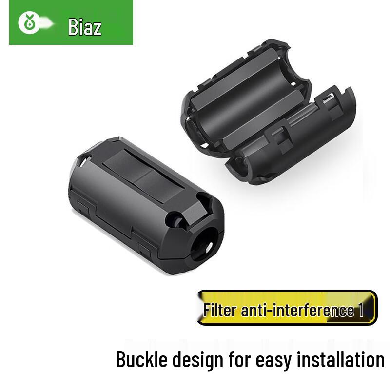Biaz Snap-On Magnetic Ring Filter, 5.5MM Inner Diameter, Detachable Anti-Electromagnetic Interference. чёрный
Biaz Snap-On Magnetic Ring Filter, 5.5MM Inner Diameter, Detachable Anti-Electromagnetic Interference. чёрный