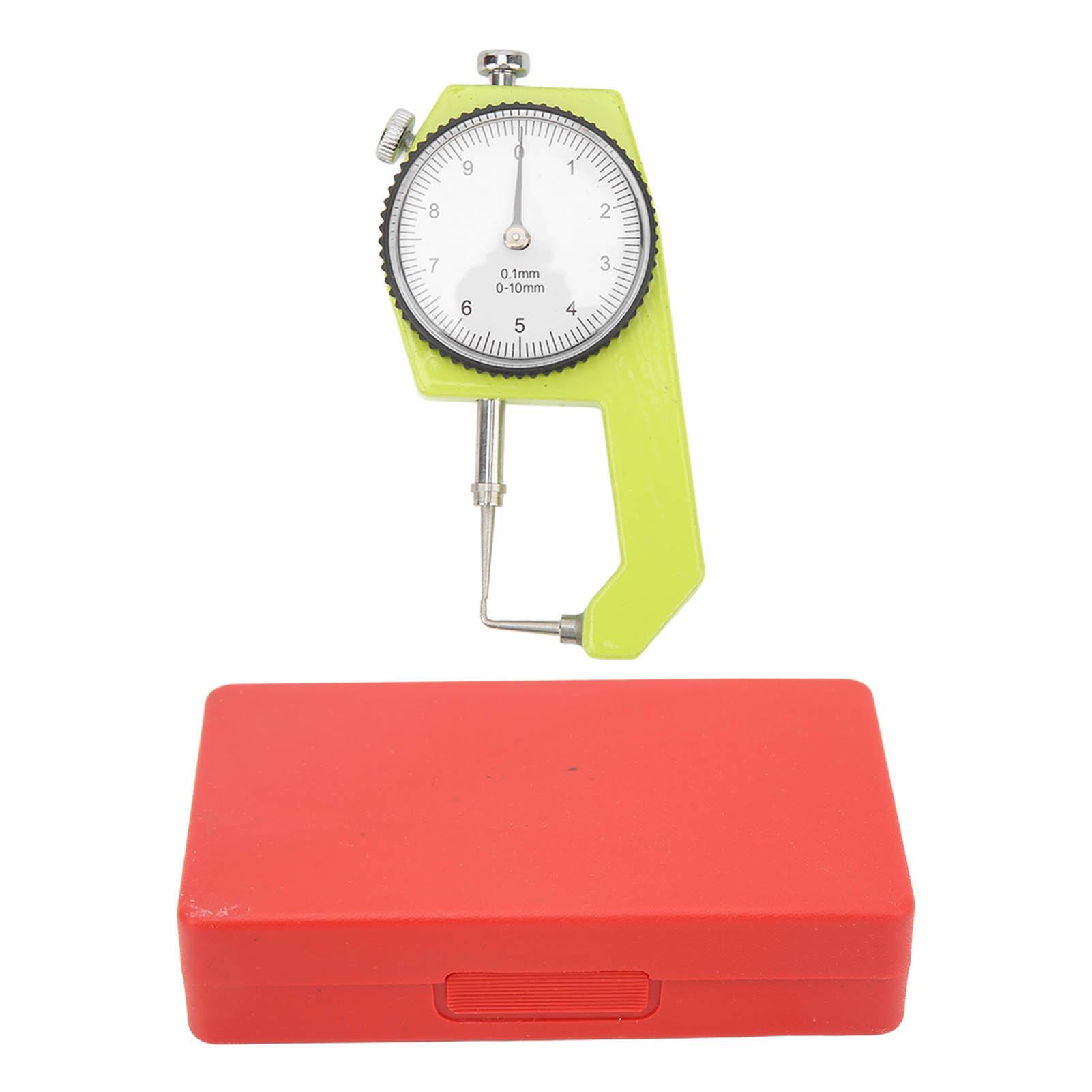 0 to 10mm Dial Thickness Gauge Handheld Curved Tip Thickness Meter for Hollow Tube Round Tube
0 to 10mm Dial Thickness Gauge Handheld Curved Tip Thickness Meter for Hollow Tube Round Tube