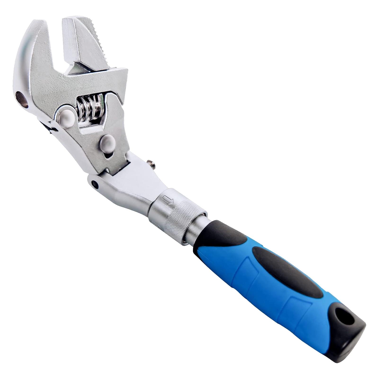 Flexhead Adjustable Wrench 10 to 12in Ratcheting Spanner with Retractable Extension Shank 180
Flexhead Adjustable Wrench 10 to 12in Ratcheting Spanner with Retractable Extension Shank 180