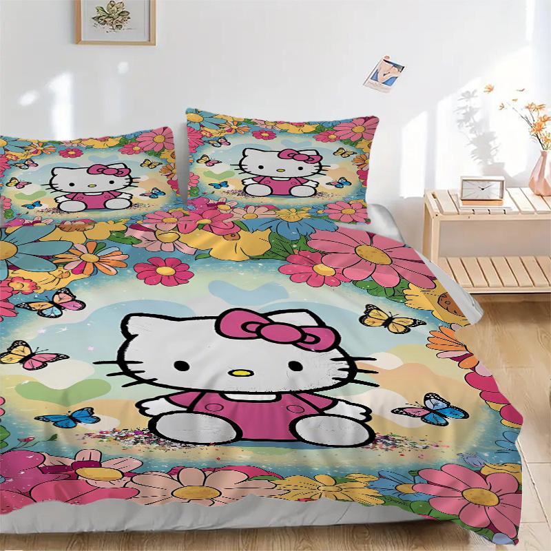 3 шт. Постельное белье с рисунком Hello Kitty и разноцветной ромашкой, 1* Пододеяльник + 2* Наволочки, Постельное белье с принтом, Мягкое и удобное.W034 135x200cm
3 шт. Постельное белье с рисунком Hello Kitty и разноцветной ромашкой, 1* Пододеяльник + 2* Наволочки, Постельное белье с принтом, Мягкое и удобное.W034 135x200cm