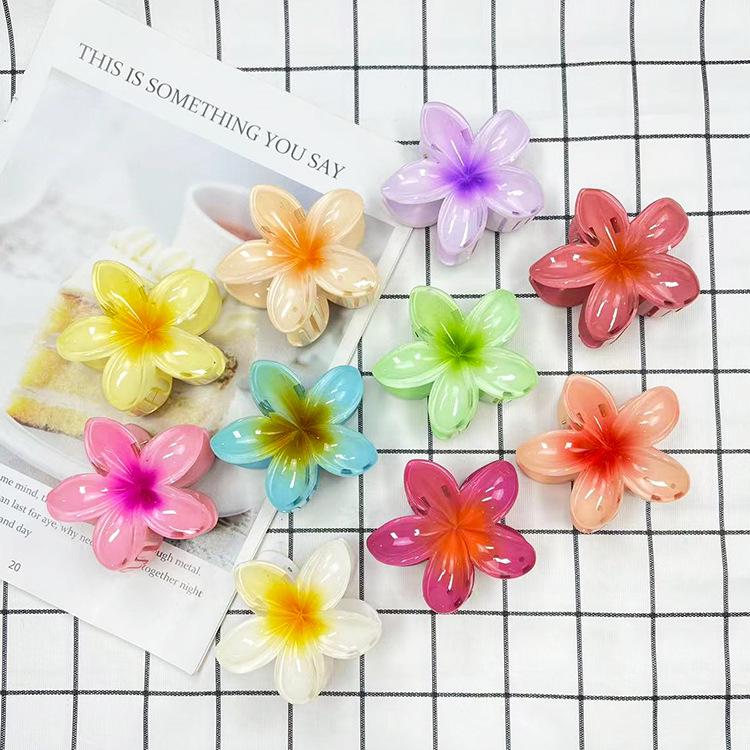 Gradient Candy Color Plumeria Hair Clip - Fashionable Holiday Accessory Rubberized Dark Coffee
Gradient Candy Color Plumeria Hair Clip - Fashionable Holiday Accessory Rubberized Dark Coffee