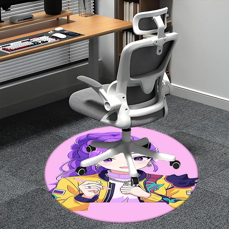1Kpop Girls Chair mat Round Rug-Office carpet, Machine Washable, Non-slip, Suitable for Living Rooms, Bedrooms, Entryways, and Holiday-theme 80cm by 80cm
1Kpop Girls Chair mat Round Rug-Office carpet, Machine Washable, Non-slip, Suitable for Living Rooms, Bedrooms, Entryways, and Holiday-theme 80cm by 80cm