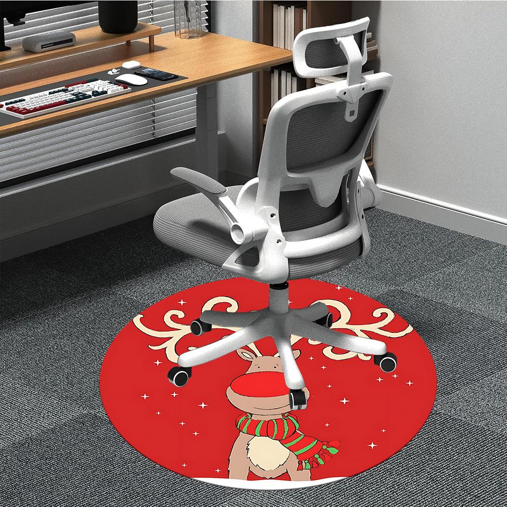 1pc Reindeer Christmas Decoration Chair Carpet for Office Non Slip, Machine Washable Rug for Office, Room Holiday Decor for Birthday Polyester 80cm
1pc Reindeer Christmas Decoration Chair Carpet for Office Non Slip, Machine Washable Rug for Office, Room Holiday Decor for Birthday Polyester 80cm