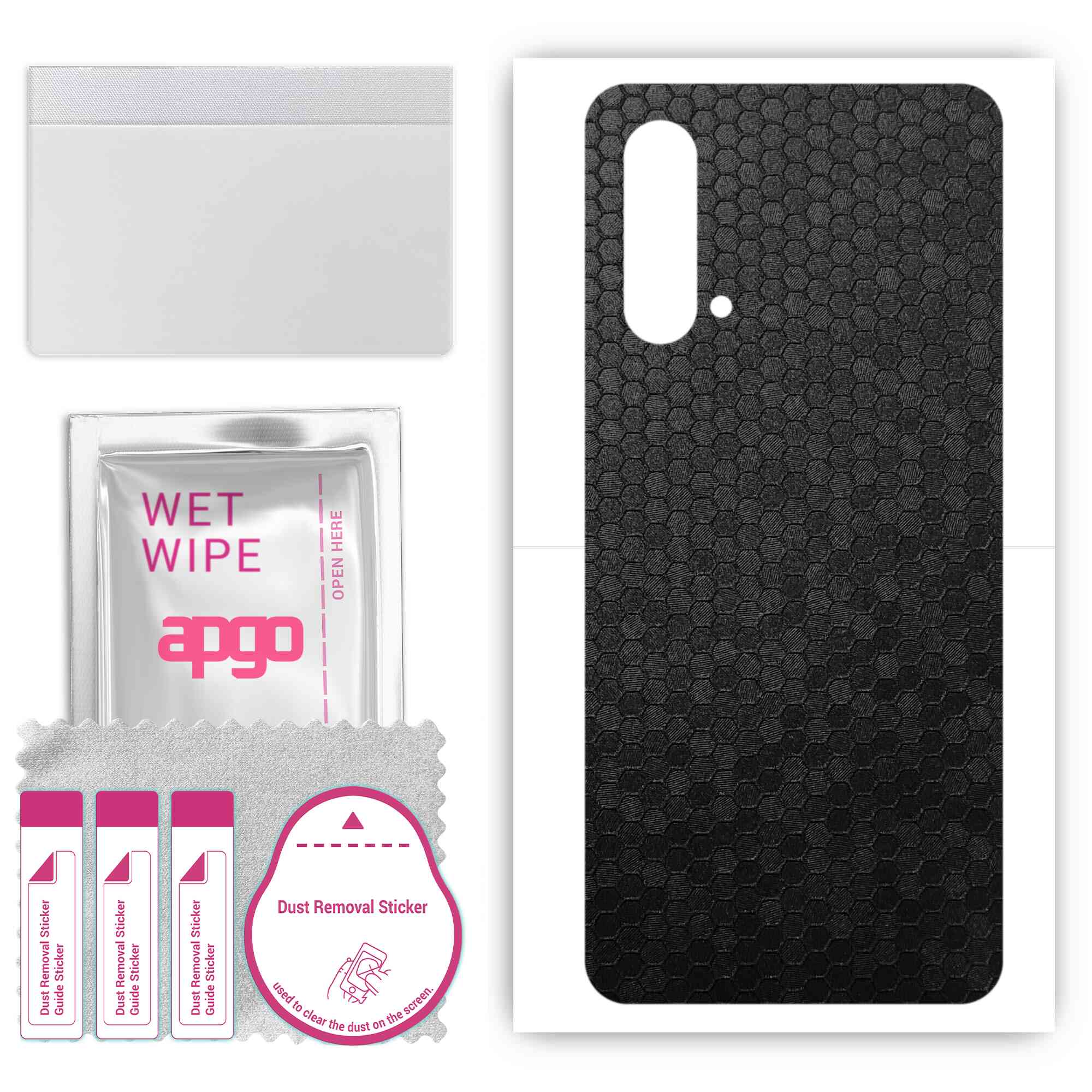 apgo Protective Skin Sticker for the back compatible with OnePlus Nord CE 5G, Wrap Film, Foil, Vinyl - Pattern Black Honeycomb
apgo Protective Skin Sticker for the back compatible with OnePlus Nord CE 5G, Wrap Film, Foil, Vinyl - Pattern Black Honeycomb