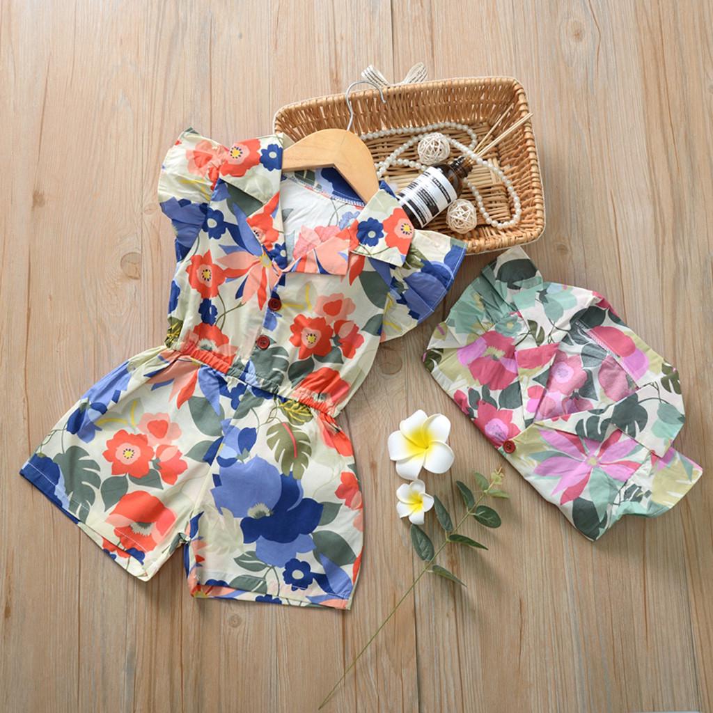 Кардиган без рукавов для маленьких девочек, комбинезон с цветочным принтом, летняя одежда 
Кардиган без рукавов для маленьких девочек, комбинезон с цветочным принтом, летняя одежда