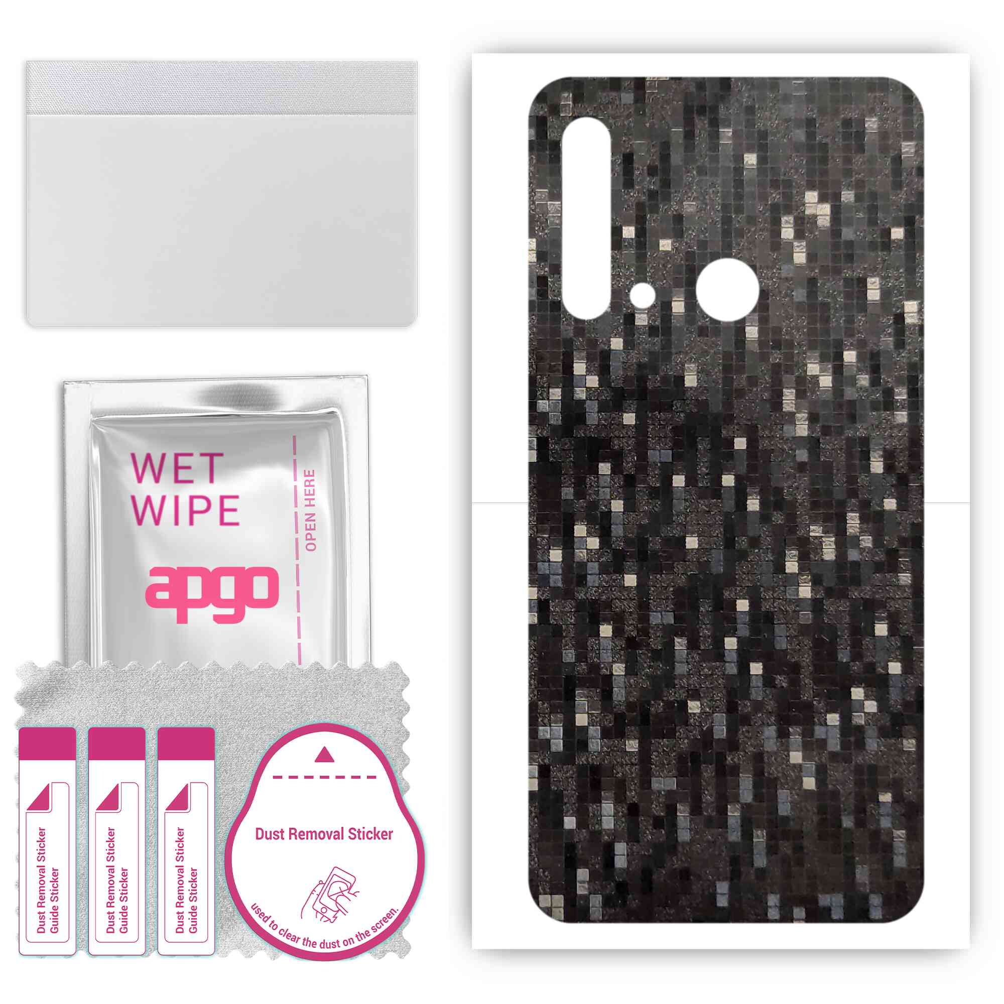 Apgo Protective Skin Sticker для задньої панелі, сумісний з Huawei P20 lite (2019 р), Обгортка плівка, фольга, вініл – візерунок чорного пікселя
Apgo Protective Skin Sticker для задньої панелі, сумісний з Huawei P20 lite (2019 р), Обгортка плівка, фольга, вініл – візерунок чорного пікселя