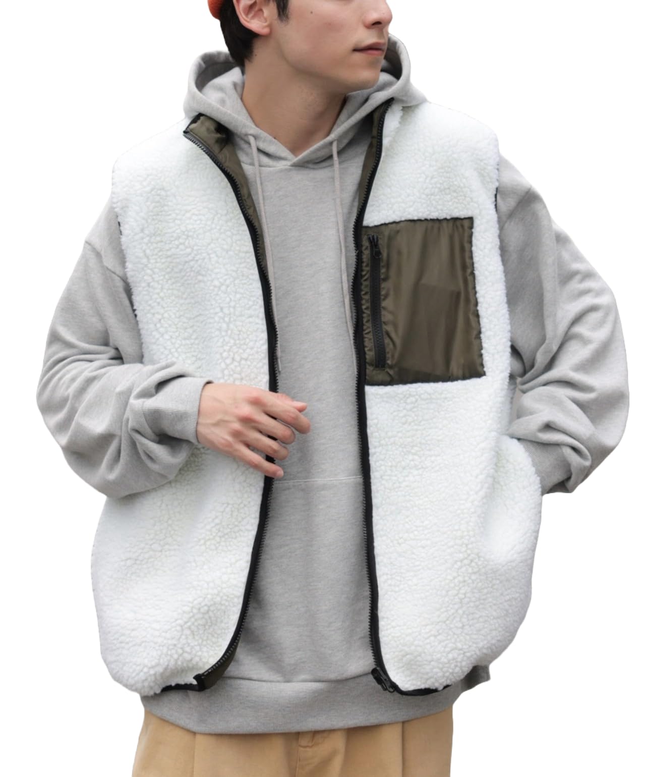 Двусторонний жилет WEGO из боа, белый, размер M, белый
Двусторонний жилет WEGO из боа, белый, размер M, белый