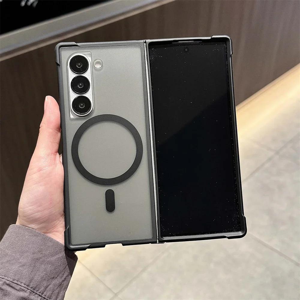 Magnetic Translucent Matte Phone Case for Samsung Galaxy Z Fold 6/5/4 Shockproof Hard Cover Compatible with Fold6 Fold5 Fold4 5G Galaxy Z Fold6 чорний
Magnetic Translucent Matte Phone Case for Samsung Galaxy Z Fold 6/5/4 Shockproof Hard Cover Compatible with Fold6 Fold5 Fold4 5G Galaxy Z Fold6 чорний