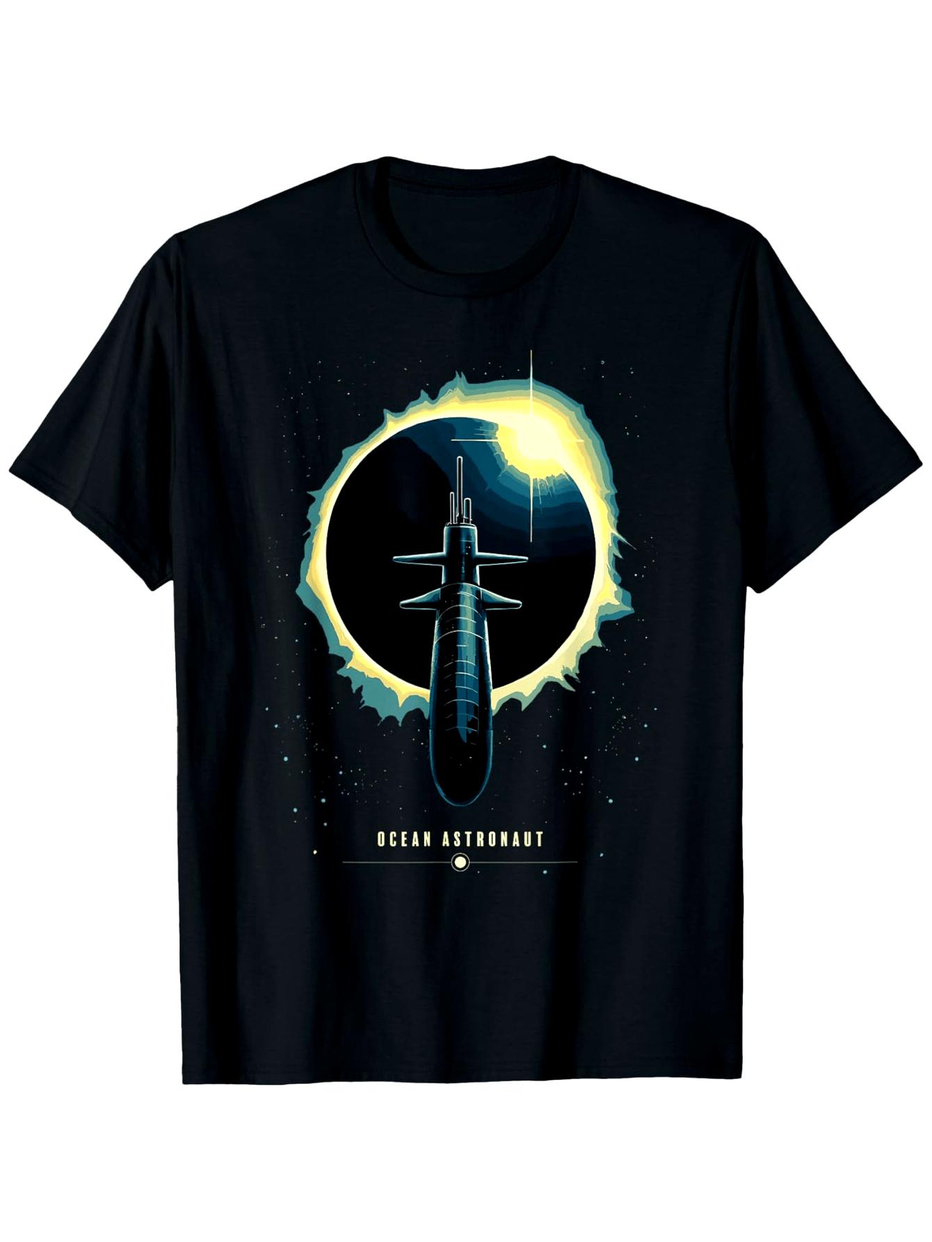 Ocean Astronaut Graphic with SubmarineStars Design100 cotton summer casual Oneck short sleeve printed mens Tshirt 4XL
Ocean Astronaut Graphic with SubmarineStars Design100 cotton summer casual Oneck short sleeve printed mens Tshirt 4XL