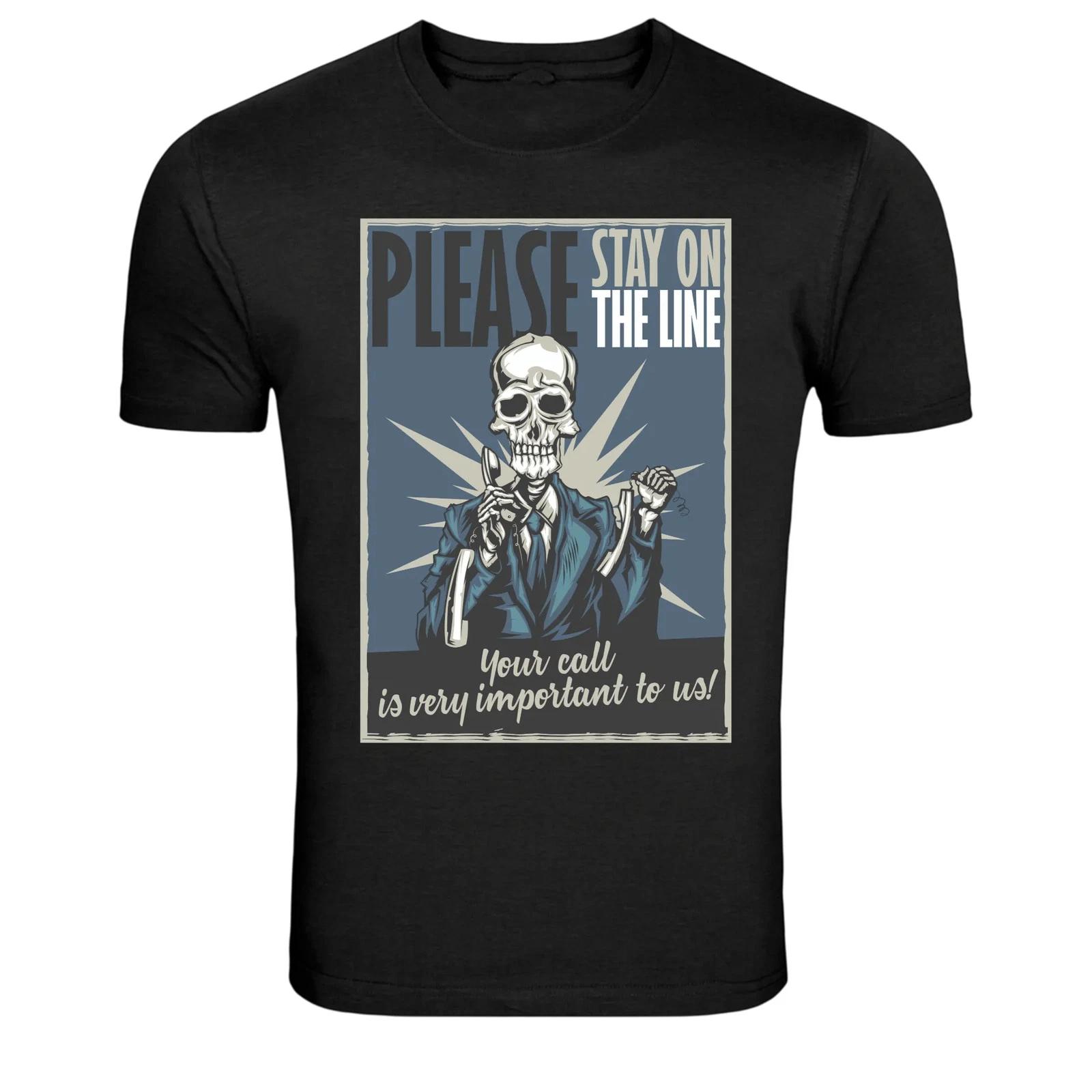 Please Stay On The Line Skeleton Call Center Funny T-Shirt M
Please Stay On The Line Skeleton Call Center Funny T-Shirt M