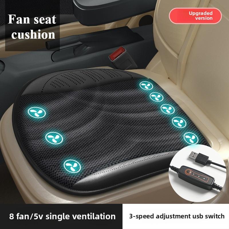 Summer car ventilation seat cushion, air-blowing cooling cushion, truck home USB seat cushion with fan cooling, universal Other&Spring And Summer
Summer car ventilation seat cushion, air-blowing cooling cushion, truck home USB seat cushion with fan cooling, universal Other&Spring And Summer